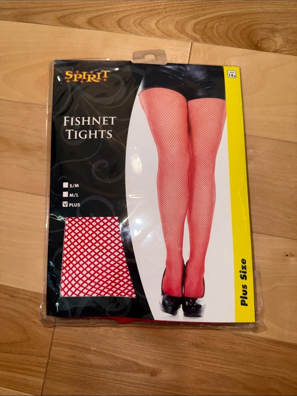 Spirit Red Fishnet Tights - Plus Size Women's Hosiery NWT